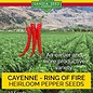Seed Pepper Cayenne Ring of Fire Heirloom - Capsicum annuum