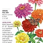 Seed Zinnia California Giants Organic - Zinnia elegans - Lrg Pkt