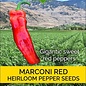 Seed Pepper Marconi Red Sweet - Capsicum annuum