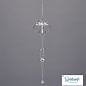 Hanging Wind Spinner/Suncatcher Swirl w/Dragonfly  30"H Asst Metal/Crystal