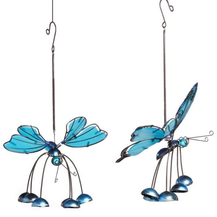 Wind Chime Butterfly Asst 13" Acrylic/Metal