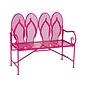 Bench Flip Flop 44x38.5x20 Pink Metal