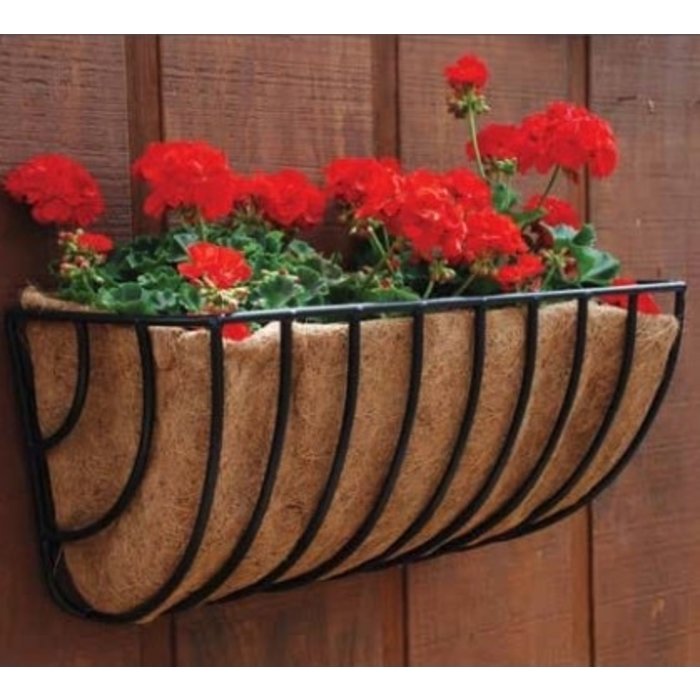 36" Wall Trough XL Waterbury w/Coco Liner Border