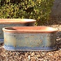 Pot Oval Planter Sml 24x12x9 Rustic Asst