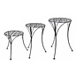 Plant Stand Droplet Lrg 25x10 Graphite Metal