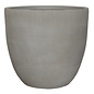 Pot Midmod Lined Planter Lrg 16.5x15 Asst FiberClay