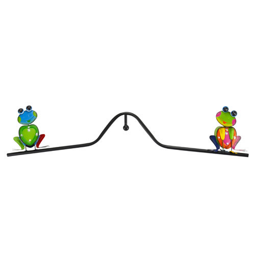 Garden Stake Balancing Buddies - Frogs  Multi Color 26x48