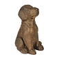 Statuary Sitting Lab Dog 10x6x6