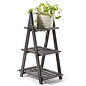 Plant Stand 3-Tier Black Wood 19x12x31