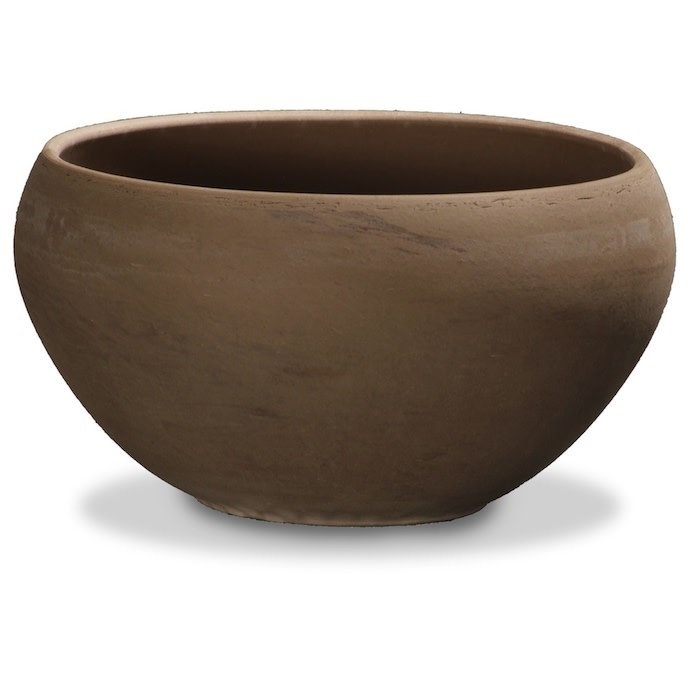 Pot Luna Low Bowl 7.5" Dark Basalt /Terracotta