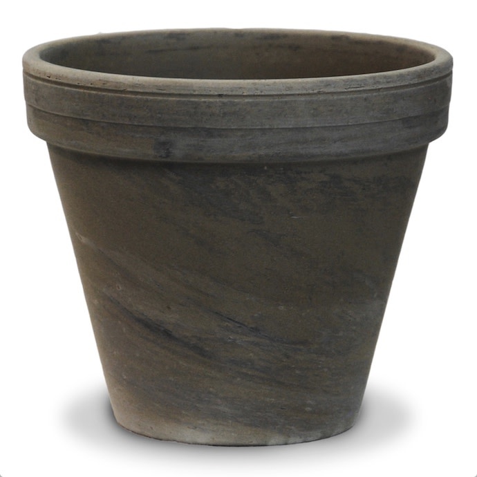 Pot 6" Dark Basalt Standard / Terracotta