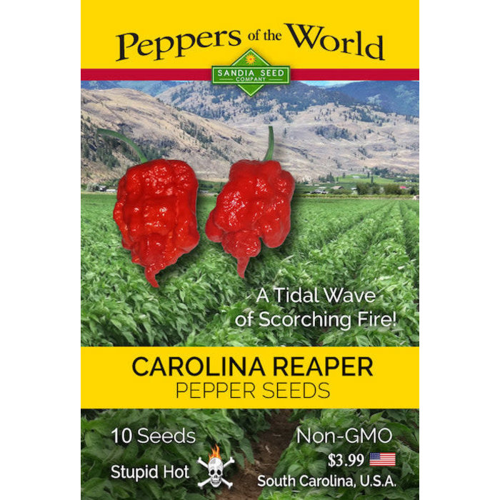 Seed Pepper Carolina Reaper Red Heirloom - Capsicum chinense