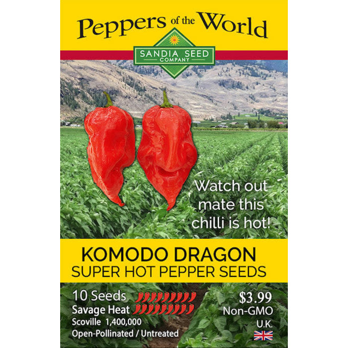 Seed Pepper Komodo Dragon - Capsicum chinense