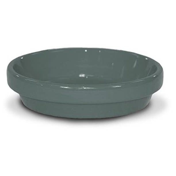 Saucer 8" Glazed Cool / Smoke Grey