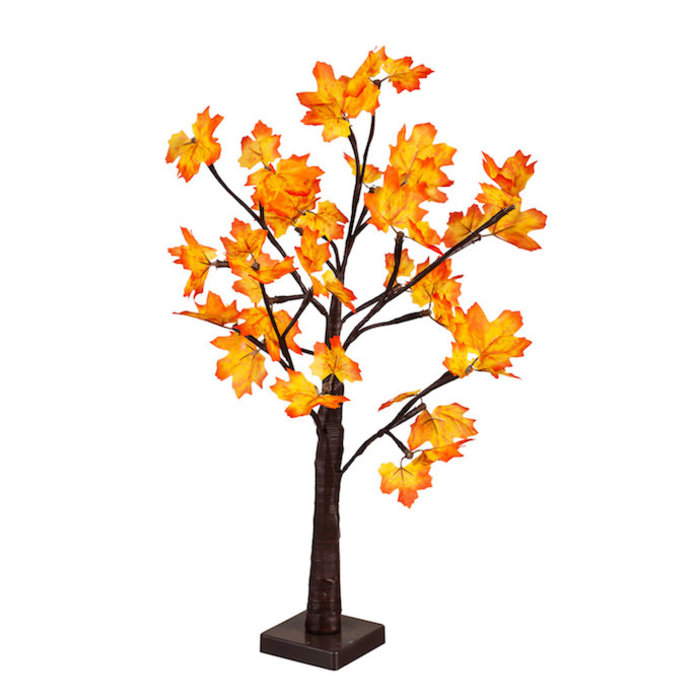 Halloween/Fall Decor LED Maple Tree 24"H