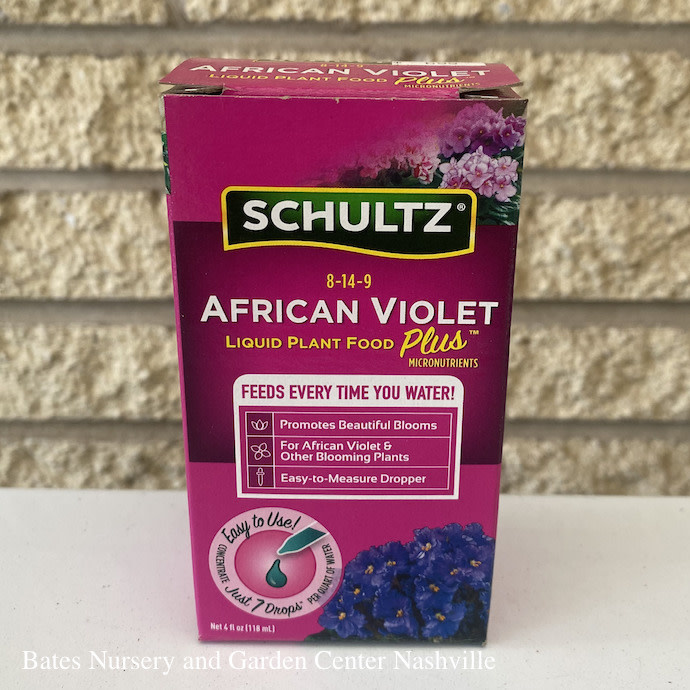 4oz African Violet Liquid Plant Food Plus Fertilizer 8-14-9 Schultz