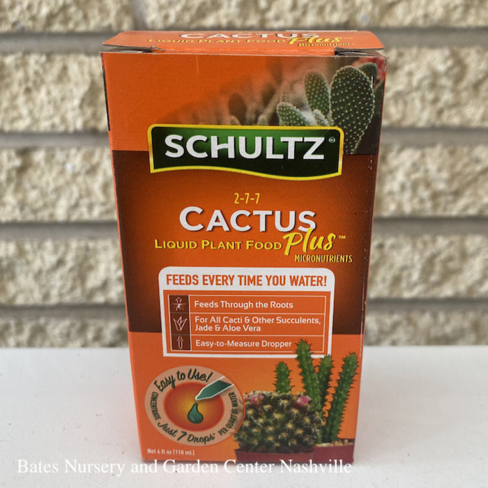 4oz Cactus Liquid Plant Food Plus Fertilizer 2-7-7 Schultz