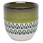 Pot Inca Egg w/Color Band Med 5x6 Pine Green