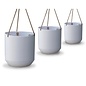 Pot Hanging Bucket Med 8x8 White