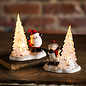 Christmas/Winter Santa or Snowman and Tree 4.5x5 Ceramic/Plastic