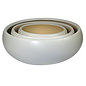 Pot/Low Bowl Succulent Lrg 10.5x5 Matte White