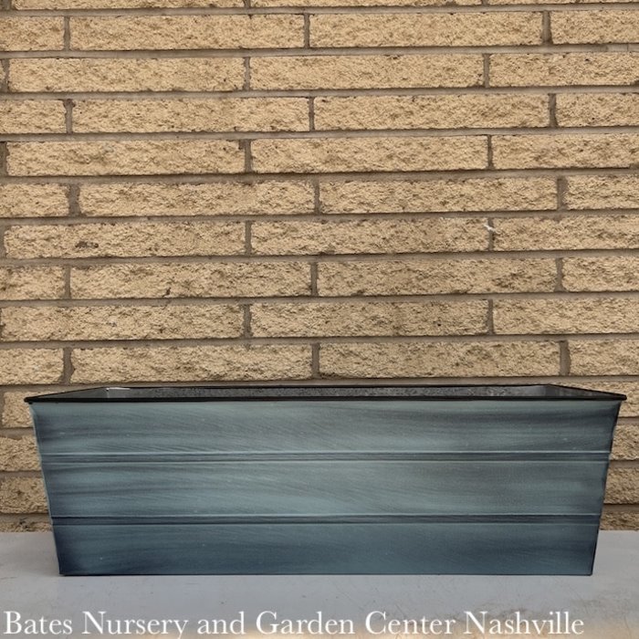 Window Box Nantucket Galvanized Med 24x9x7 Blue Patina