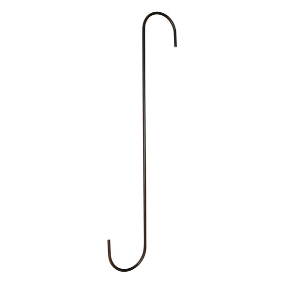 M30Plant Stands /Hooks /Brackets SHook 24" Equal End Black Metal