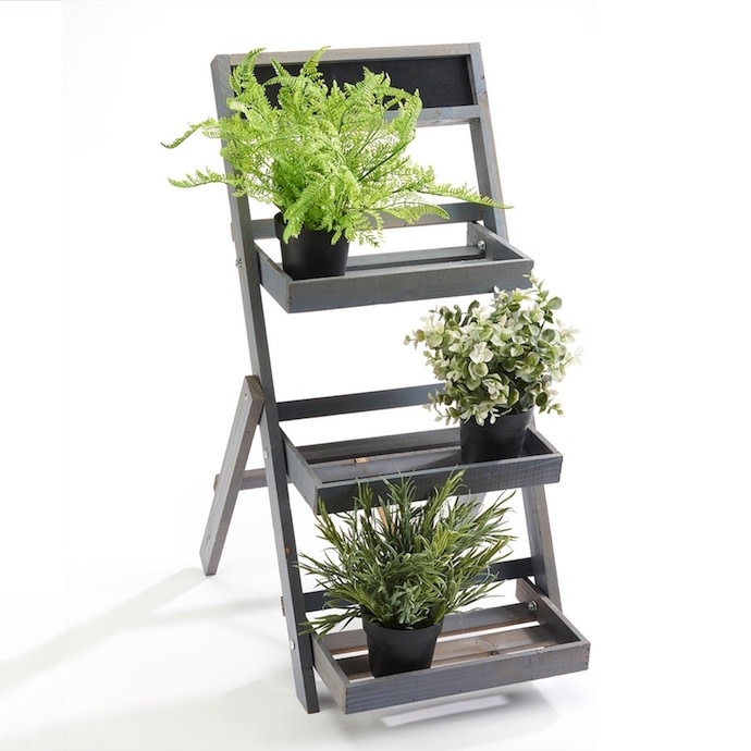 M30Plant Stands /Hooks /Brackets Plant Stand 3Shelf w/Chalkboard