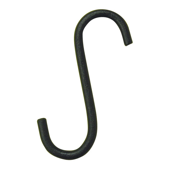 S-Hook 24" Black Metal