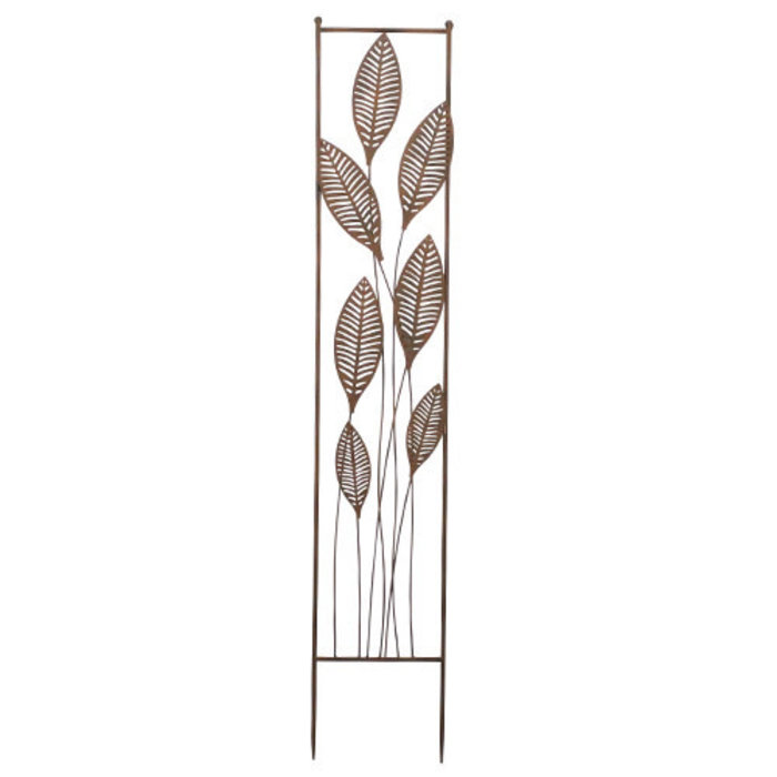 Trellis Leaves 9w x 49h  Bronze Color Metal