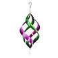 Hanging Spinner Cosmix Green & Purple 22" Metal