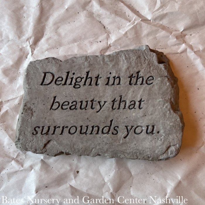 Stone/Plaque Delight in the Beauty 10"