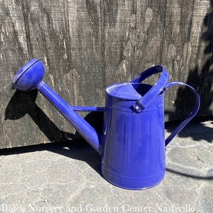 Watering Can 1.2 Gal Traditional Metal Blue