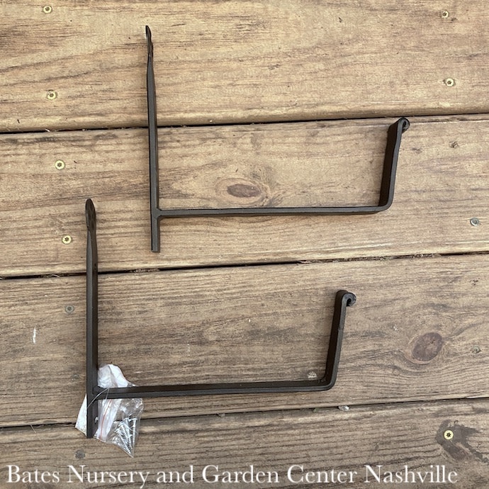 M30-Plant Stands /Hooks /Brackets Wall Bracket Talon Simple Design Sml 12 Black  Metal Arcadia - Bates Nursery & Garden Center