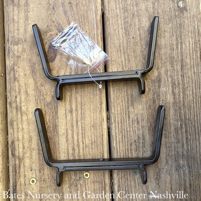 M30Plant Stands /Hooks /Brackets Brackets Pair fits 2x4 Handrail Black
