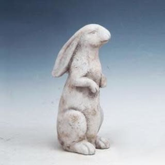 Statuary Standing Rabbit/Bunny Lrg 6x5x12 Cement