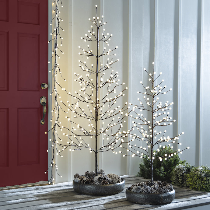 Christmas/Winter Bubble Light Tree w/160 Lights 4'H