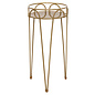 Plant Stand Gilded 21"h Brass-Look Metal