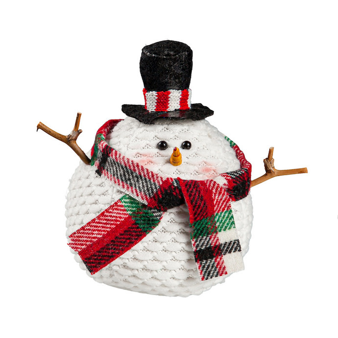 Christmas/Winter Whimsical Snowman w/Tophat 4x6 Fabric