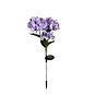 Garden Stake Hydrangea Solar Purple Metal/Plastic/Taffeta 31"H
