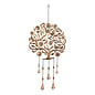 Wind Chime/Garden Bells Golden Tree of Life 13.5x29 Metal/Glass