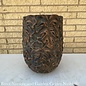 Pot Bronze Leaf Monstera Portofino Med15x11 Bronzed-Look Lt Weight Clay Mix