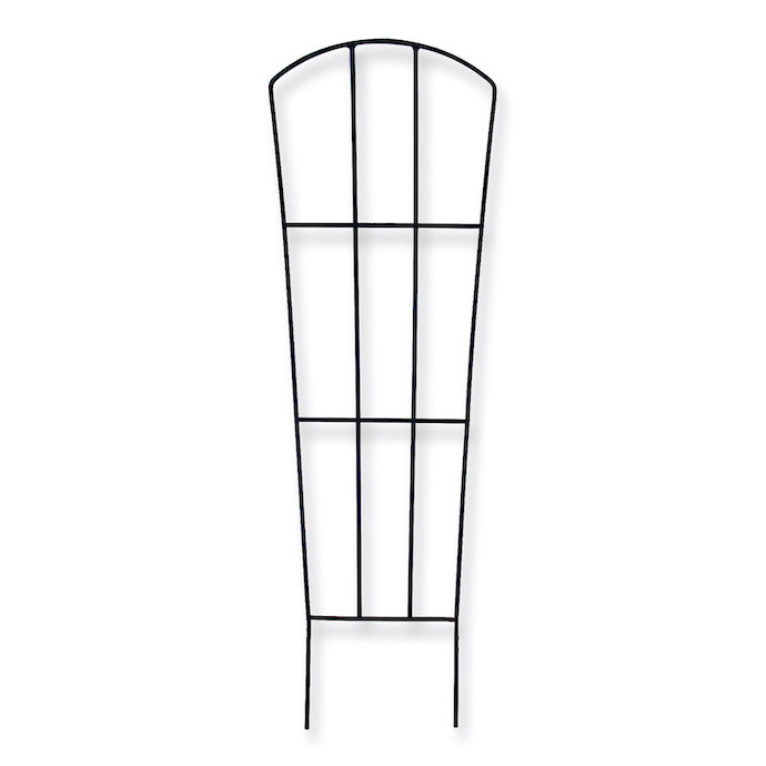 Trellis Fan /Pot Trellis 12x 24 Black Metal