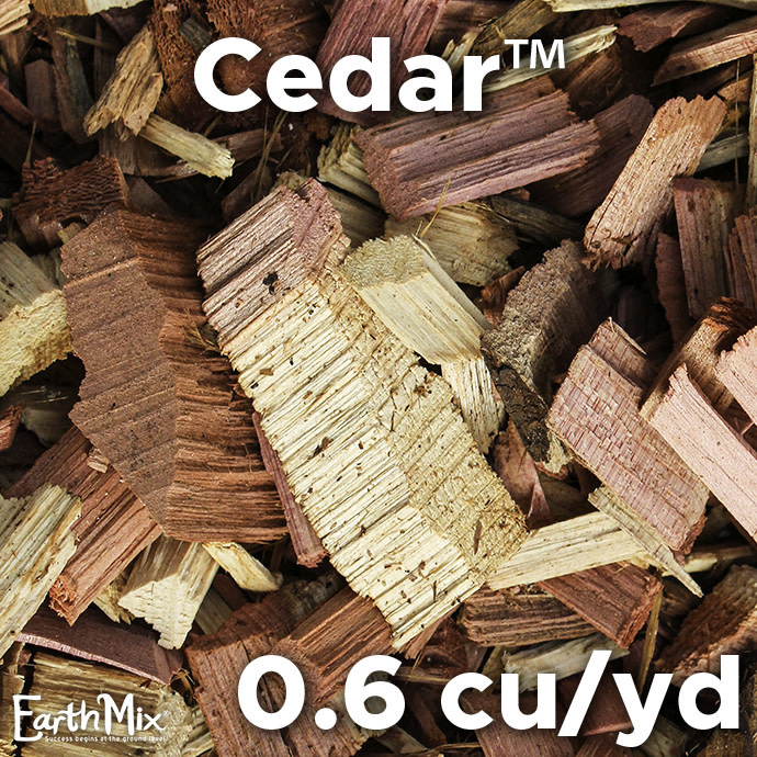 E8 Bulk Mini EarthMix® Cedar™ Chip Mulch .6 C/Y (1 Bulk Product Per