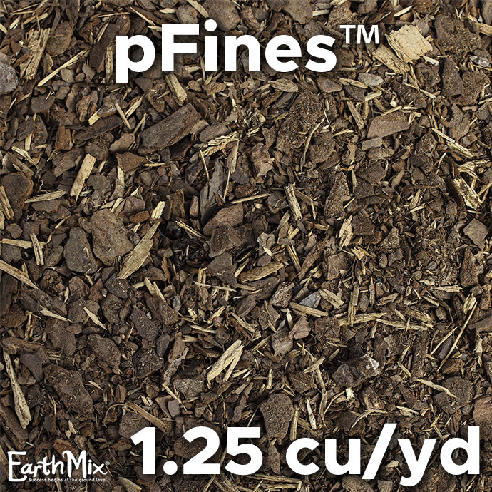 BULK EarthMix® pFines™ Finely Ground Pine Bark / 1.25 cu yd (1 Product Type Per Delivery) E-3