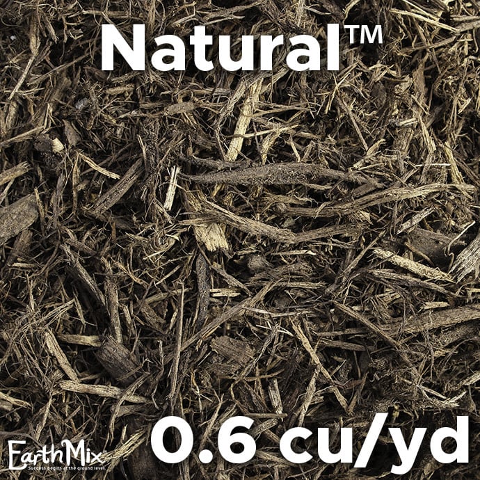 MINI BULK EarthMix® Natural™ Brown Hardwood Bark Mulch / .6 cu yd (1 Bulk Product Per Delivery) E-1