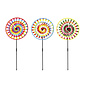 Wind Spinner / Garden Stake Tie Dye 2-Layer Pinwheel Asst 34"H