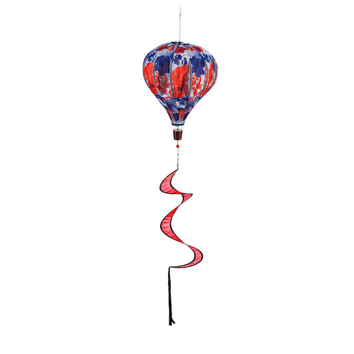 Balloon Spinner Patriotic Floral 15x55 Textile