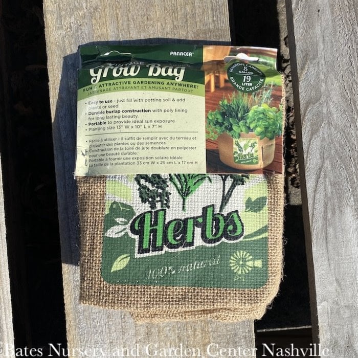 Grow Bag /Grow Pot 5gal Herbs w/Handles 10x7 Panacea