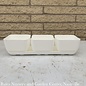 Window Box Herb Trio w/att Tray (3 -4" pots) White Lt Wt Novelty